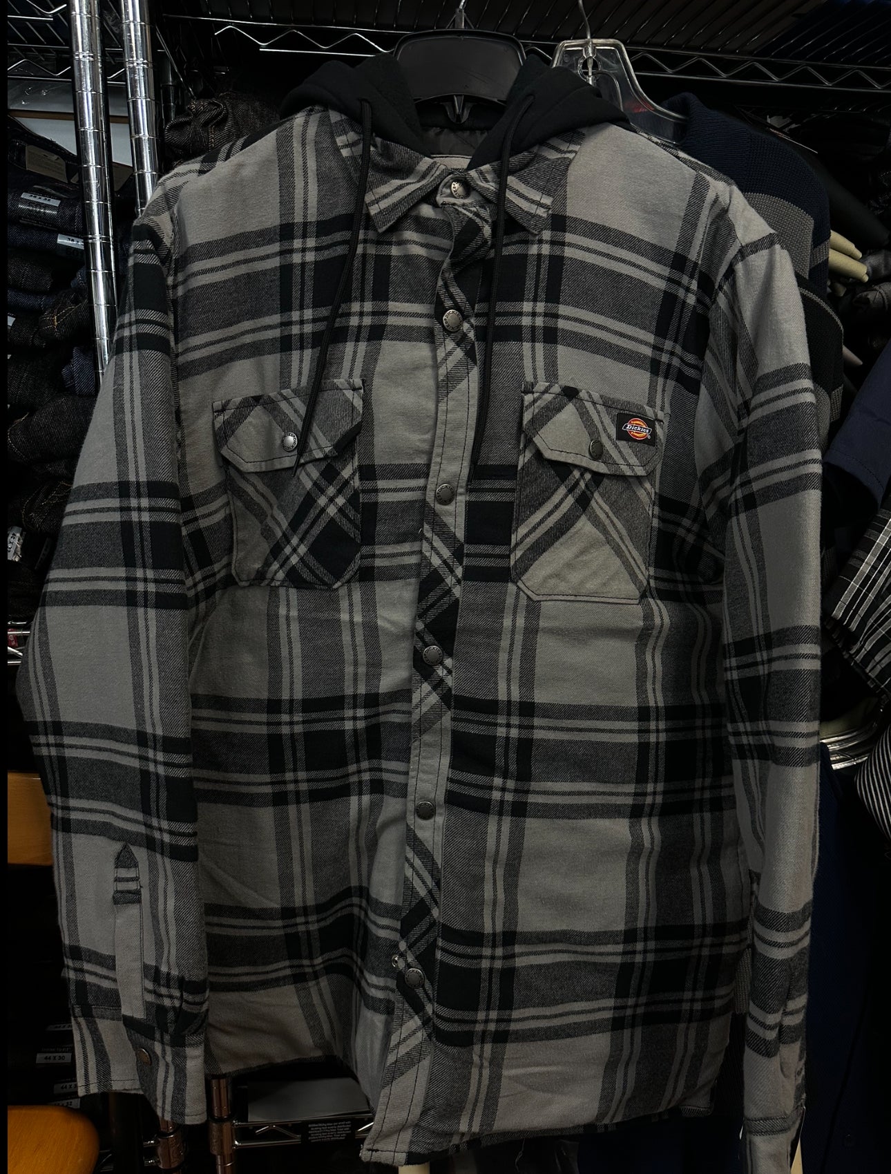 Dickies Flannel Hooded Shirt Jacket